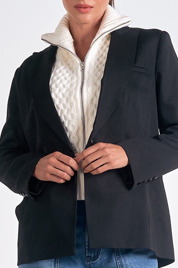 BLAZER WITH SWEATER