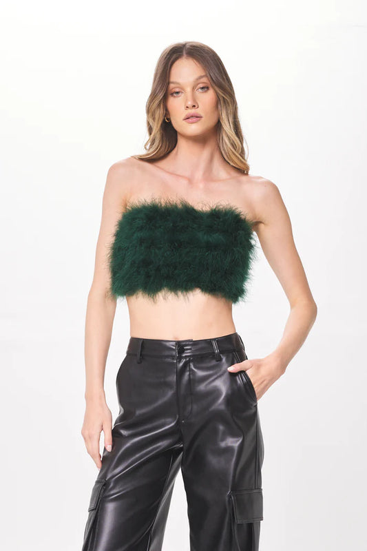 HUNTER FEATHERED TOP