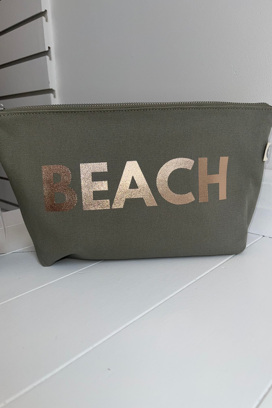 BEACH OLIVE CLUTCH