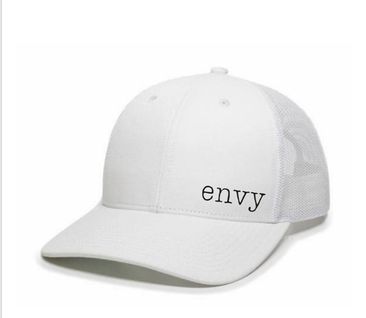 White Envy Trucker Hat