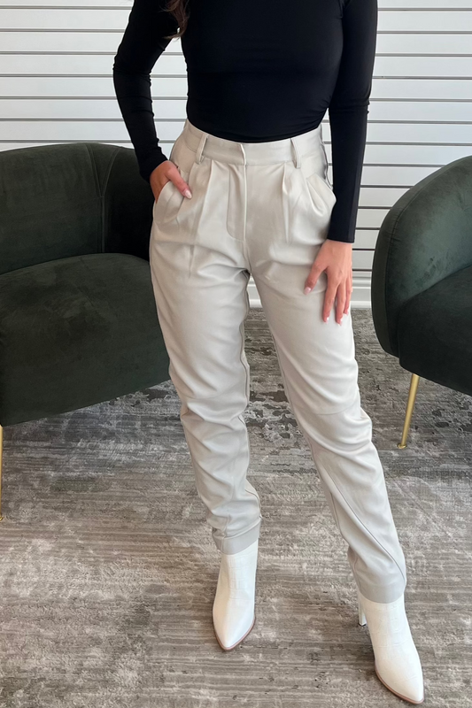 Happening Bone Leather Pant